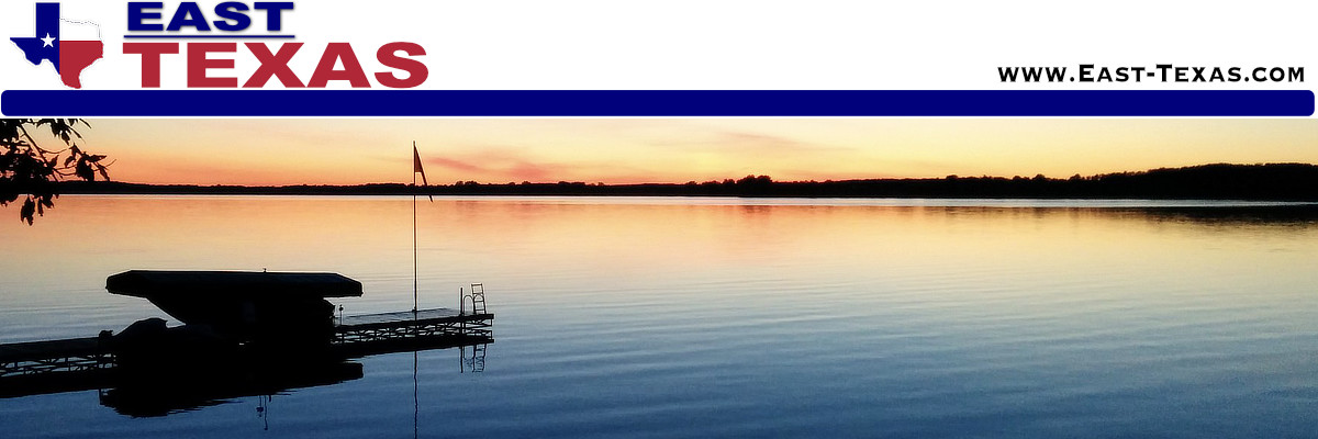 Richland-Sanders Reservoir in East Texas, location, maps, fishing, lake levels, lodging and area attractions