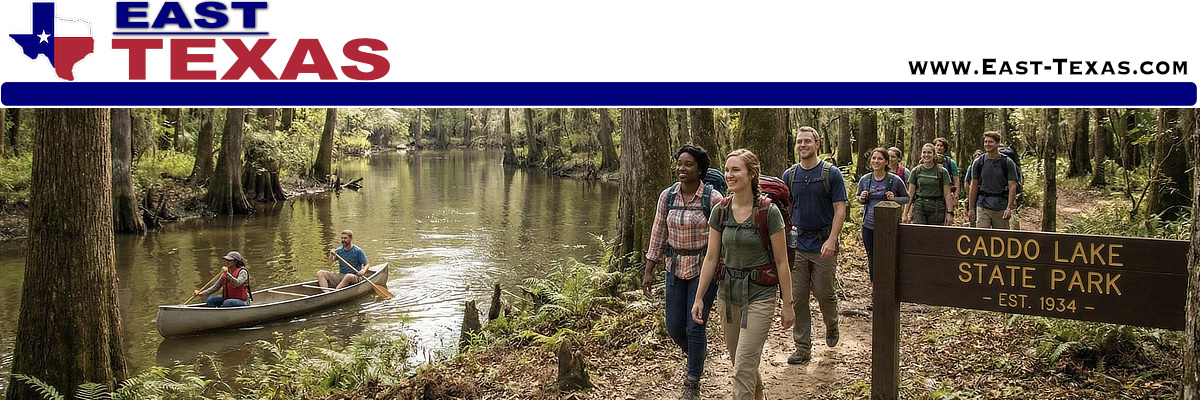 East Texas outdoor adventure road trip