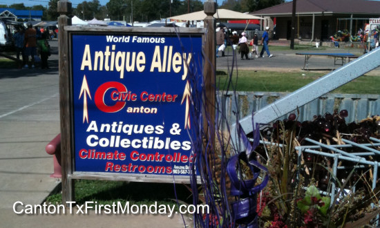 Antique Alley at First Monday Trade Days in Canton, Texas