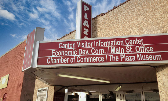 Visitor Information Center and The Plaza Museum in downtown Canton, Texas