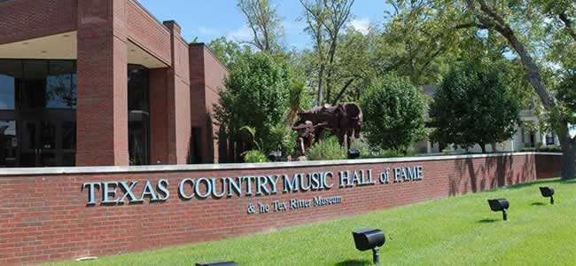 Exterior of the Texas Country Music Hall of Fame & Tex Ritter Museum