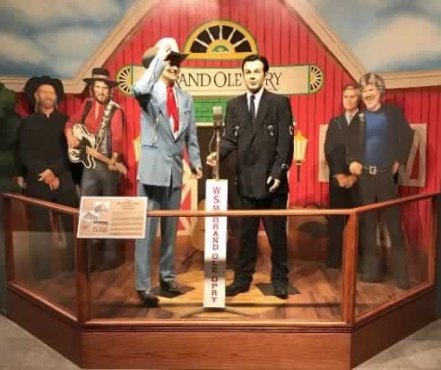 Exhibit inside the Texas Country Music Hall of Fame