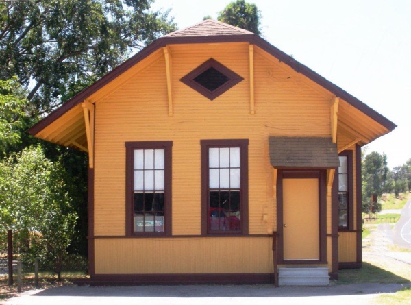 The Chandler Railroad Depot in East Texas