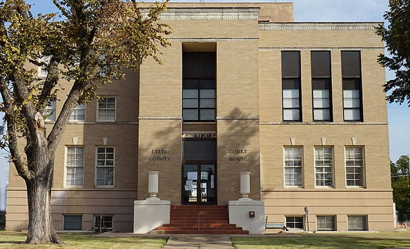 Delta County Court House in the City of Cooper in Upper East Texas
