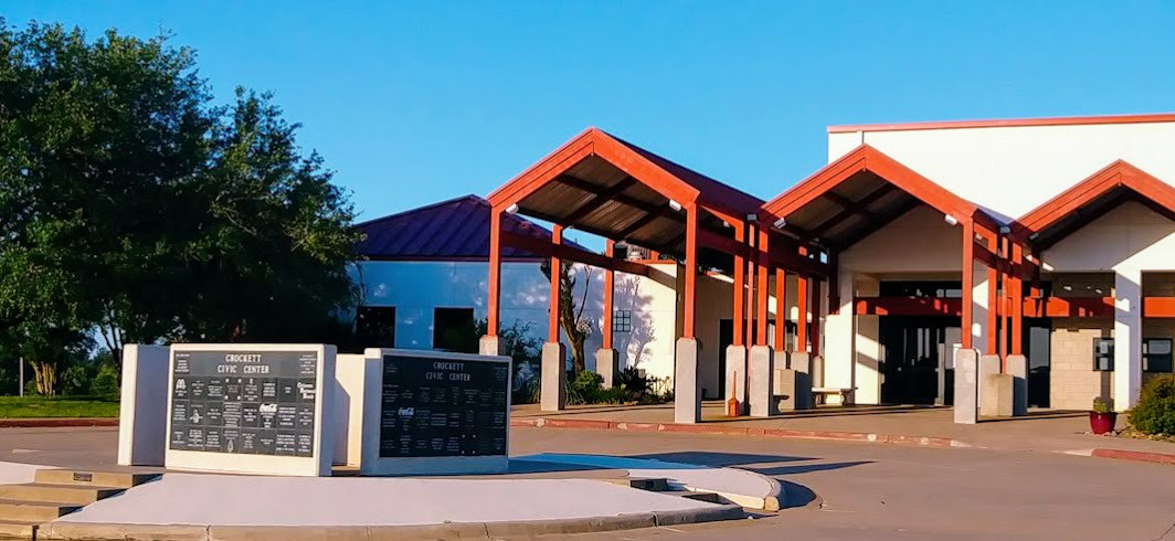 The Civic Center in Crockett, Texas