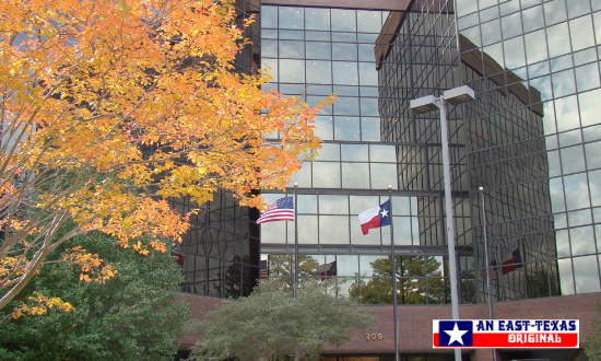 Fall colors at an office building on Loop 323 in Tyler Texas