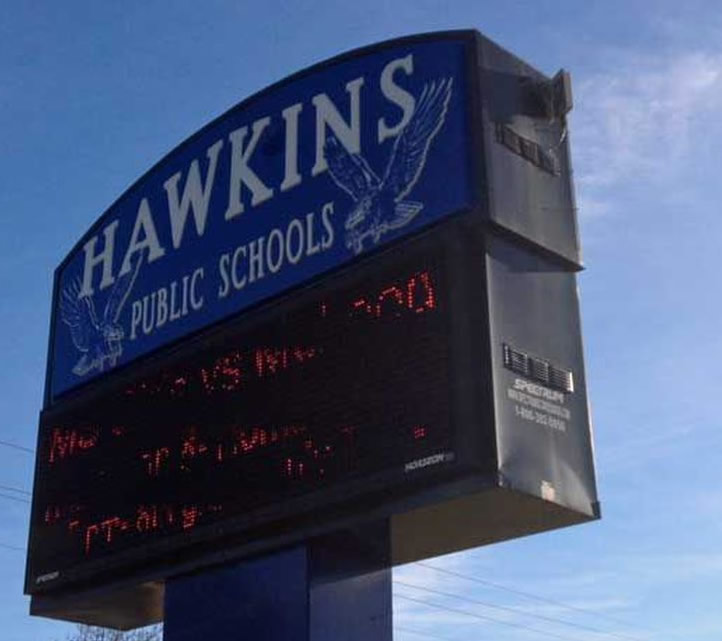 The Hawkins Independent School Distirict (ISD) operates a grade school, middle and high schools