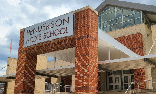 Henderson Middle School in East Texas
