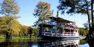 Jefferson Texas and swamp tours through Caddo Lake