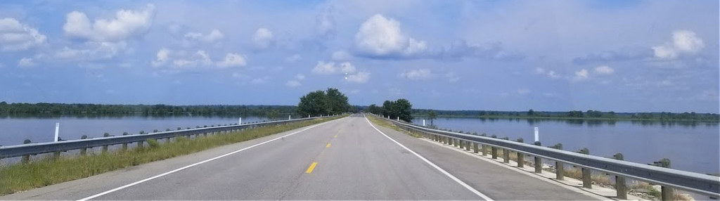 Bridge over the B.A. Steinhagen Reservoir in East Texas