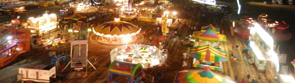 Aerial view of the Gregg County Fair in Longview