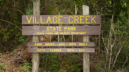 Village Creek State Park in Texas