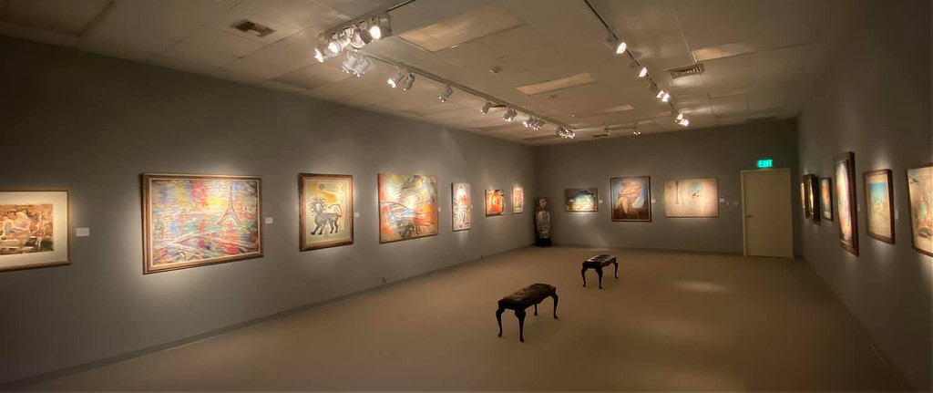 One of the fine exhibit areas in the Michelson Museum of Art in Marshall, Texas