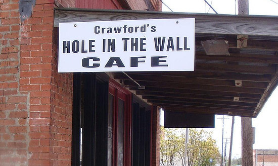 Crawford's Hole in the Wall Cafe in Paris, Texas
