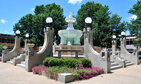 Culbertson Fountain in downtown Paris, Texas