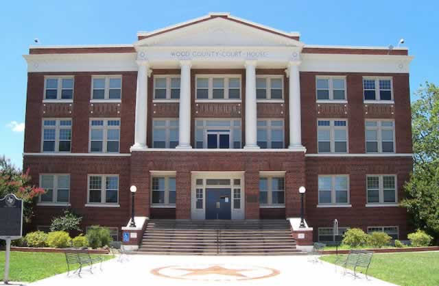 The Wood County Courthouse in Quitman, Texas