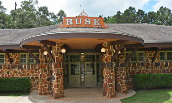 Texas State Railroad station in Rusk