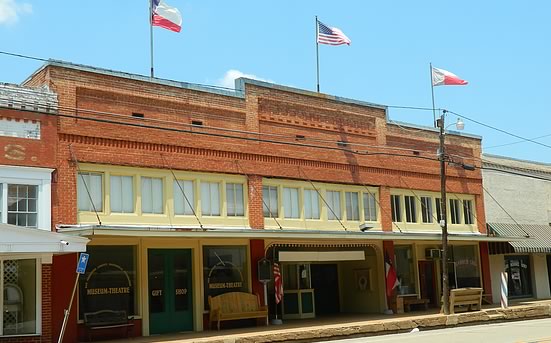 Historic building in downtown San Augustine, Texas