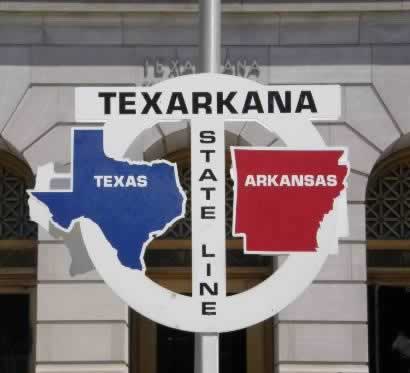 Texarkana ... on the Texas-Arkansas state line