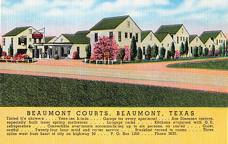 Beaumont Courts in Beaumont Texas on US Highway 90