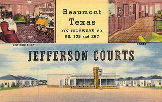 Jefferson Courts in Beaumont Texas on Highways 69, 96, 105 and 287