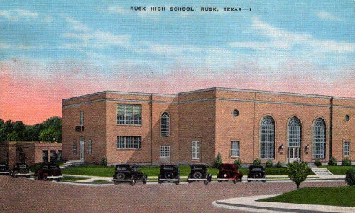 Rusk High School in East Texas