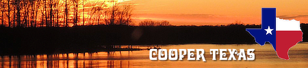 The City of Cooper in East Texas, location, maps, area lakes and things to do
