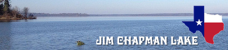 Jim Chapman Lake in East Texas near the City of Cooper