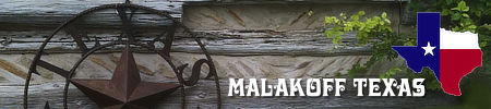Malakoff in Upper East Texas, location, population, map and local resources