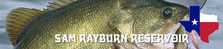 Sam Rayburn Reservoir in East Texas, location, map, fishing, lake levels, lodging and area attractions