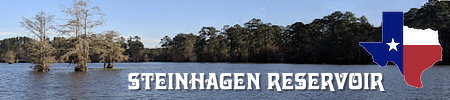 B.A. Steinhagen Reservoir in East Texas, location, map, fishing, lake level and area attractions