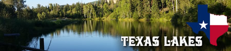 Map of East Texas Lakes and list of lakes by size